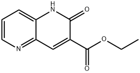 1,2-Dihydro-2-oxo-1,5-naphthyridine-3-carboxylic acid ethyl ester Struktur