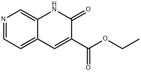 1,2-Dihydro-2-oxo-1,7-naphthyridine-3-carboxylic acid ethyl ester Struktur