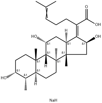 16-Deacetyl Fusidic Acid Sodium Salt Struktur