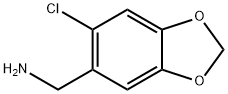 (6-chlorobenzo[d][1,3]dioxol-5-yl)methanamine Struktur