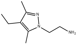 2-(4-ethyl-3,5-dimethyl-1H-pyrazol-1-yl)ethanamine Struktur