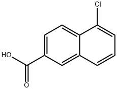 5-Chloronaphthalene-2-carboxylic acid Struktur