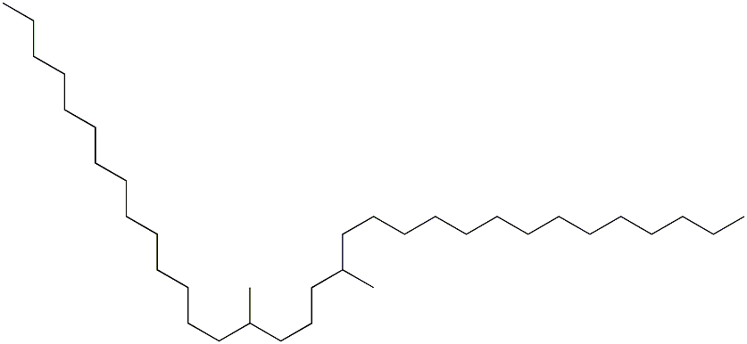 15,19-Dimethyltritriacontane Struktur