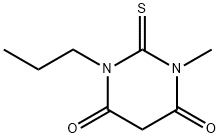 Dihydro-1-methyl-3-propyl-2-thioxo-4,6(1H,5H)-Pyrimidinedione Struktur