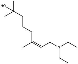 8-(Diethylamino)-2,6-dimethyl-(6Z)-6-Octen-2-ol Struktur