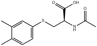 N-Acetyl-S-(3,4-dimethylbenzene)-L-cysteine Struktur