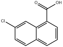 7-Chloronaphthalene-1-carboxylic acid Struktur