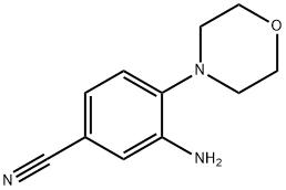 3-Amino-4-morpholinobenzonitrile Struktur