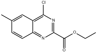 Ethyl 4-chloro-6-methyl-2-quinazolinecarboxylate Struktur