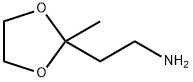 2-(Aminoethyl)-2-methyl-1,3-dioxolane Struktur