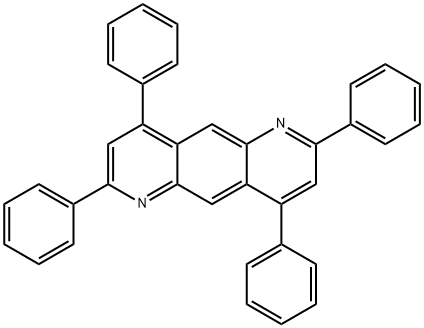 2,4,7,9-Tetraphenylpyrido[2,3-g]quinoline Struktur