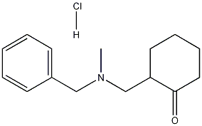 2-[(N-Benzyl-N-methyl)aminomethyl]cyclohexanone, Hydrochloride Struktur