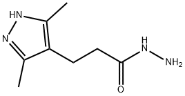 3-(3,5-dimethyl-1H-pyrazol-4-yl)propanohydrazide Struktur