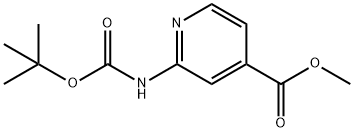 Methyl 2-(Boc-amino)isonicotinate Struktur