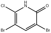 3,5-Dibromo-6-chloro-2-hydroxypyridine Structure