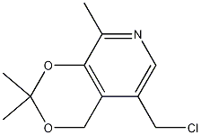 5-Chloromethyl-2,2,8-trimethyl-4H-1,3-dioxino[4,5-c]pyridine Struktur