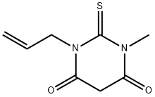 Dihydro-1-methyl-3-(2-propen-1-yl)-2-thioxo-4,6(1H,5H)-Pyrimidinedione Struktur