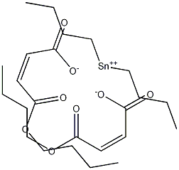 di-n-butyltin monobutyl maleate Struktur