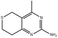 7,8-Dihydro-4-methyl-5H-thiopyrano[4,3-d]pyrimidin-2-amine Struktur