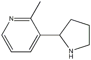 Pyridine, 2-methyl-3-(2-pyrrolidinyl)- Struktur