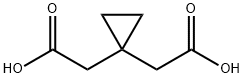 1,1-Cyclopropanediacetic acid Struktur