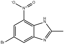 6-BROMO-2-METHYL-4-NITRO-1H-BENZO[D]IMIDAZOLE Struktur