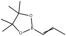 4,4,5,5-Tetramethyl-2-(prop-1-enyl)-1,3,2-dioxaborolane Struktur