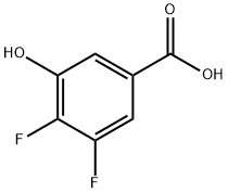 3-Hydroxy-4,5-difluorobenzoic acid Struktur