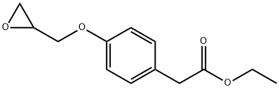 4-(2-Oxiranylmethoxy)benzeneacetic Acid Ethyl Ester Struktur