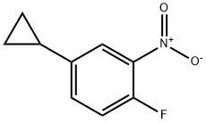 4-cyclopropyl-1-fluoro-2-nitrobenzene Struktur