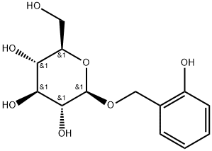 2-Hydroxybenzyl beta-D-glucopyranoside Struktur