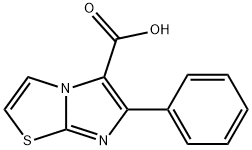 6-phenyl-Imidazo[2,1-b]thiazole-5-carboxylic acid Struktur