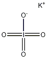 Potassium periodate Struktur