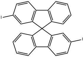 2,2'-Diiodo-9,9'-spirobifluorene Struktur