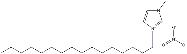 3-Hexadecyl-1-methyl-1H-iImidazolium nitrate Struktur