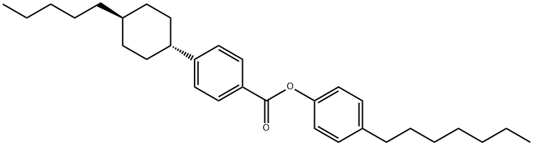 4-Heptylphenyl 4-(trans-4-pentylcyclohexyl)benzoate Struktur