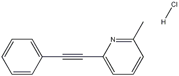 2-Methyl-6-(phenylethynyl)pyridine, Hydrochloride Struktur