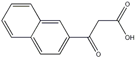 Beta-oxo-2-naphthalenepropanoic acid Struktur