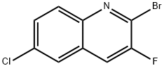 2-Bromo-6-chloro-3-fluoroquinoline Struktur