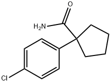 1-(4-Chlorophenyl)cyclopentanecarboxamide Struktur