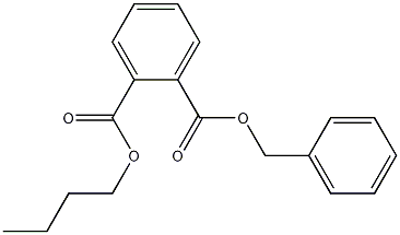 Butyl benzyl phthalate Struktur