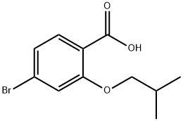 4-Bromo-2-(2-methylpropoxy)benzoic acid Struktur