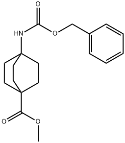 methyl 4-(((benzyloxy)carbonyl)amino)bicyclo[2.2.2]octane-1-carboxylate Structure