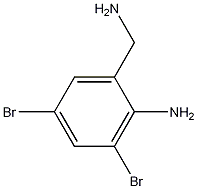 2-Amino-3,5-dibromobenzenemethanamine Struktur