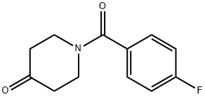 1-(4-FLUOROBENZOYL)TETRAHYDRO-4(1H)-PYRIDINONE Struktur