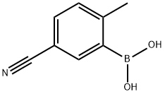 5-Cyano-2-methylphenylboronic acid Struktur