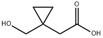 2-(1-Hydroxymethylcyclopropyl)acetic acid Struktur