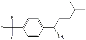 (1S)-4-Methyl-1-[4-(trifluoromethyl)phenyl]pentylamine Struktur