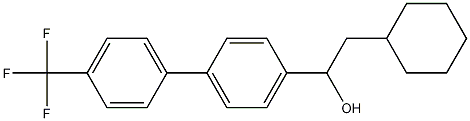 2-Cyclohexyl-1-(4'-trifluoromethylbiphenyl-4-yl)ethanol Struktur