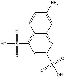 6-Amino-1,3-naphthalenedisulfonic acid Struktur